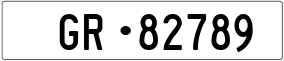 Trailer License Plate